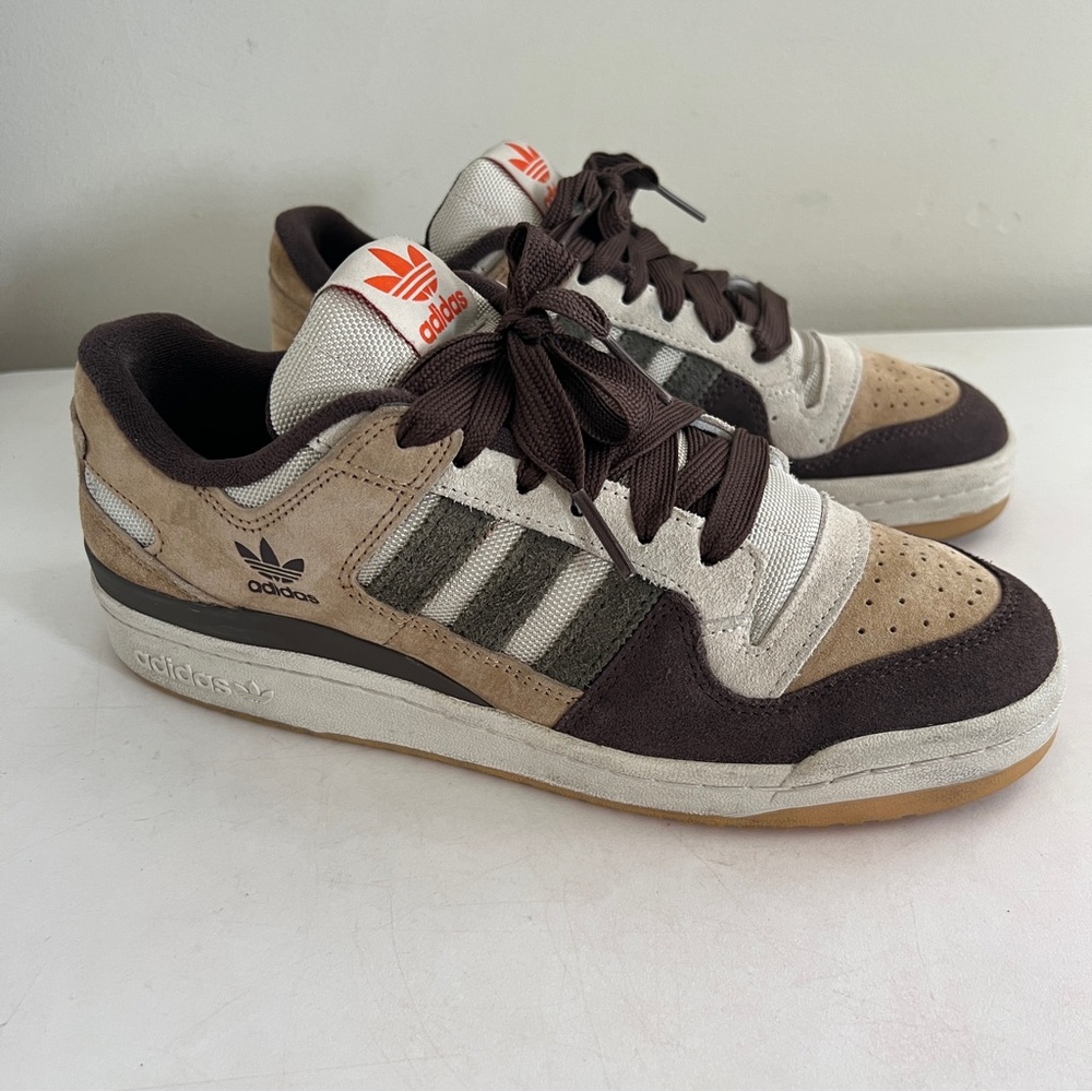 ADIDAS Vintage Retro Forum 84 Branch Brown Sneakers Skate Shoes Mens 8.5 42
